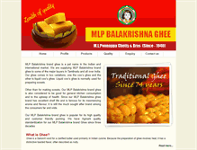 Tablet Screenshot of mlpbalakrishnaghee.com